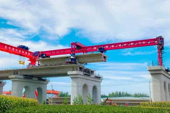 Máquina de montaje de puentes